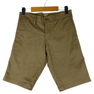 Carhartt WIP Men's SID Slim Fit Chino Shorts in Leather Rinse Brown Tan US 27